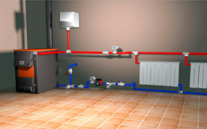 Схематическое изображение системы отопления