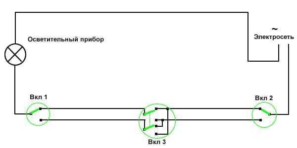 Как правильно подключить двойной выкючатель