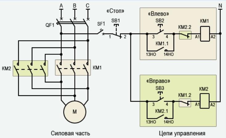 Силовая часть и цепи управления