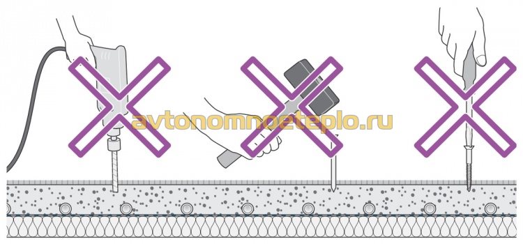 что нельзя делать на водяном теплом полу