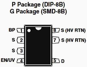 TNY268PN Pin Diagram for 5V 2A SMPS Power Supply Circuit