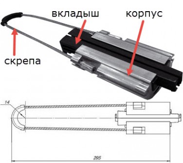 анкерный зажим-РА1500-схема