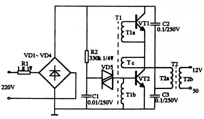 taschibra электронный трансформатор схема 