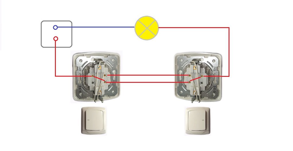 Как сделать проходной выключатель