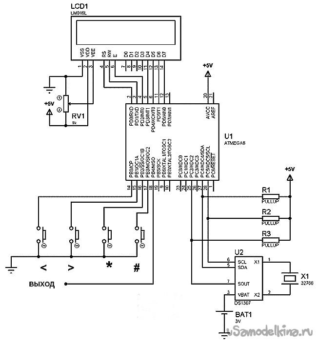 Таймер на микроконтроллере atmega8