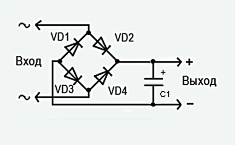 Схема диодного моста 12 вольт