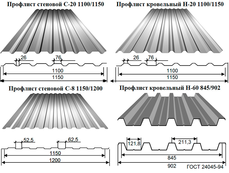 Лист профнастила