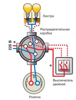 Схема подключения светильника