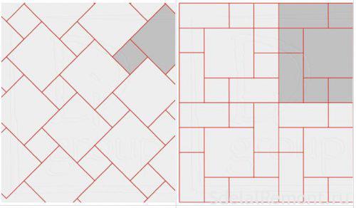 варианты укладки керамогранита