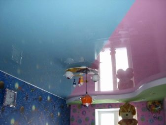 Варианты оформления натяжных потолков в детской комнате