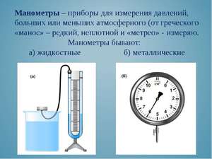 Правила выбора манометра