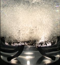 Fine bubble aeration is an efficient technique of aeration in terms of oxygen transfer due to the large collective surface area of its bubbles.