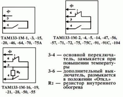 Схема термостатов