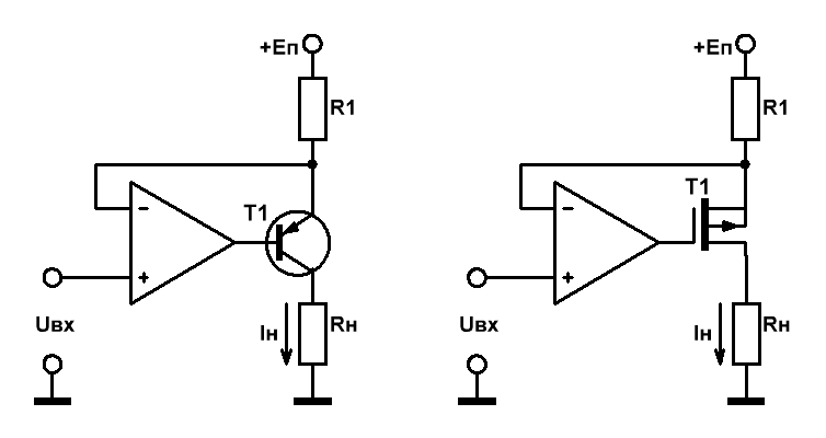 Источники тока на ОУ