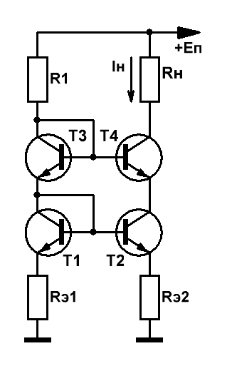 Источники тока на полевых и биполярных транзисторах