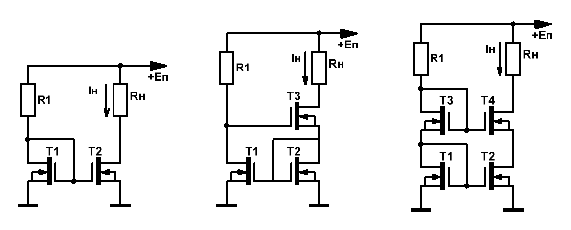 Источники тока на полевых и биполярных транзисторах