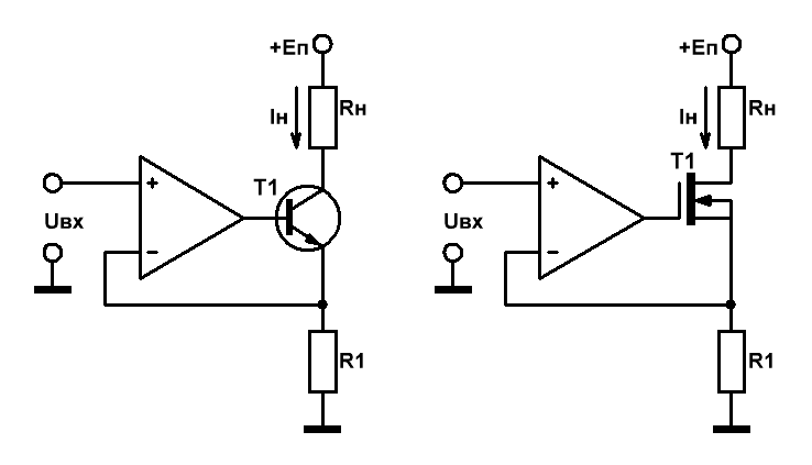 Источники тока на ОУ