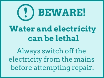 beware, water and electricity can be lethal - Cashfloat