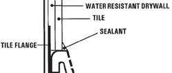 Tile Flange Drawing